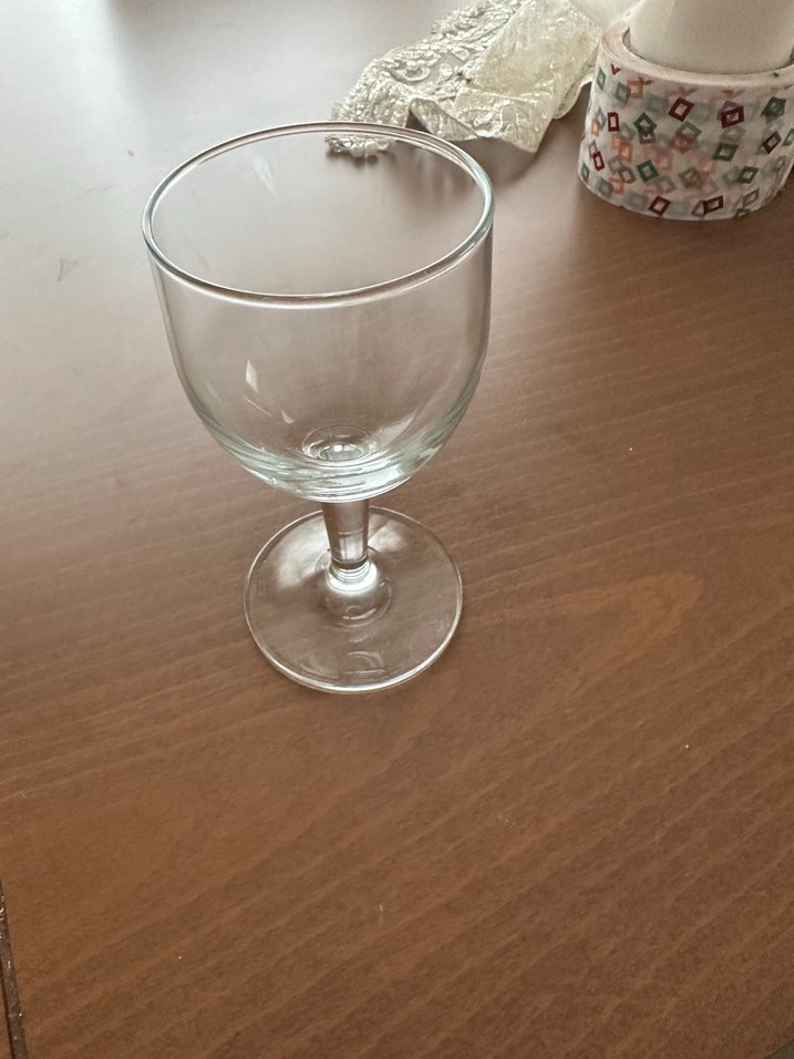 Şeffaf Ayaklı Küçük Bardak - Görsel 2