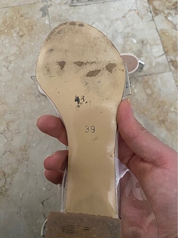 Sefaf topuklu ayakabı - Görsel 7