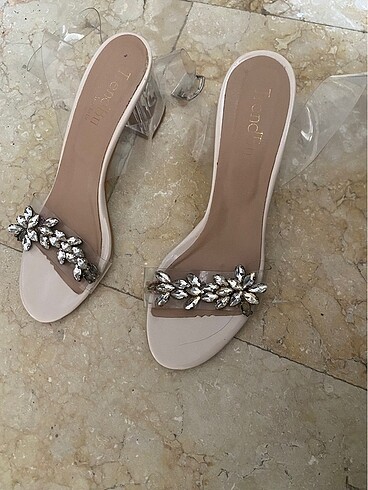 Sefaf topuklu ayakabı - Görsel 5