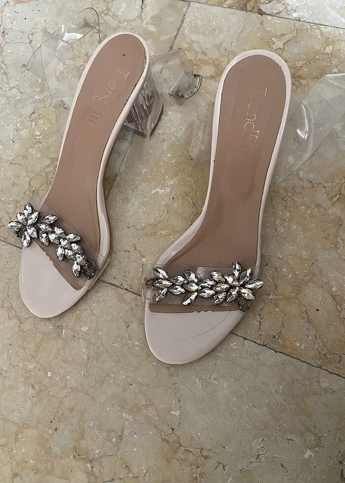 Sefaf topuklu ayakabı - Görsel 5