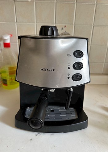 AYCO Beyaz Gri Espresso Kahve Makinesi