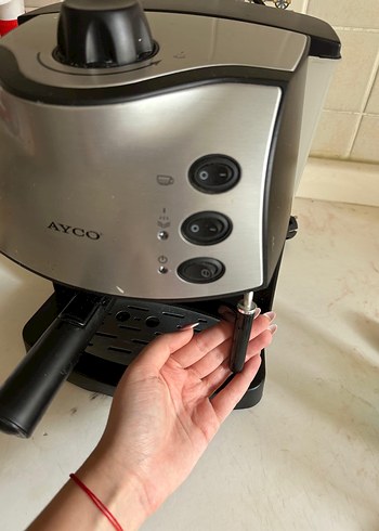 Diğer AYCO Beyaz Gri Espresso Kahve Makinesi