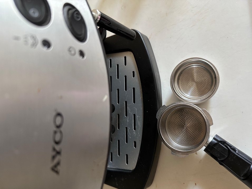 AYCO Beyaz Gri Espresso Kahve Makinesi - Görsel 5