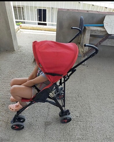 9- 18 kg Beden kırmızı Renk Katlanabilir baston Soo byby marka bebek arabası