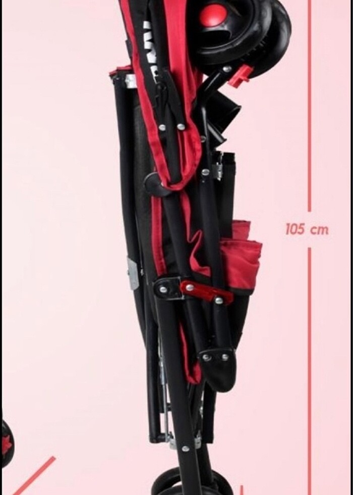 Katlanabilir baston Soo byby marka bebek  arabası - Görsel 5