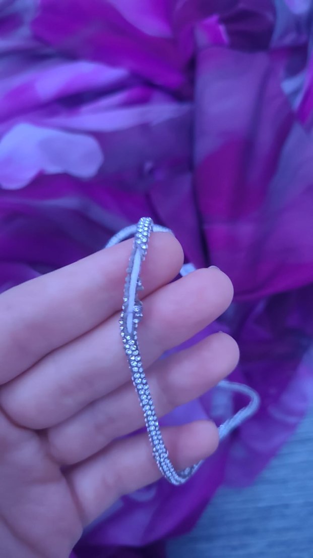 Mor Uzun Askılı Drapeli Abiye Elbise - Görsel 4