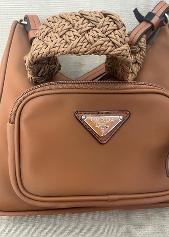 Taba rengi Prada Kadın Çanta - Görsel 5