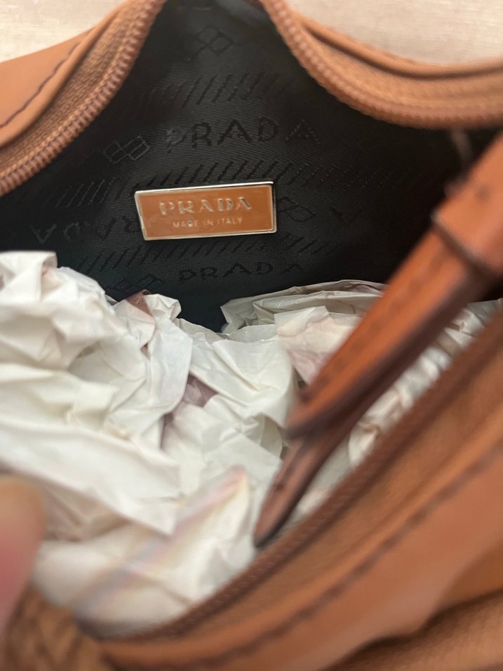 Taba rengi Prada Kadın Çanta - Görsel 2