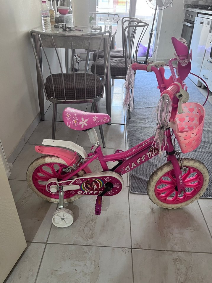 Pembe Çocuk Üç Tekerlekli Bisiklet - Görsel 3