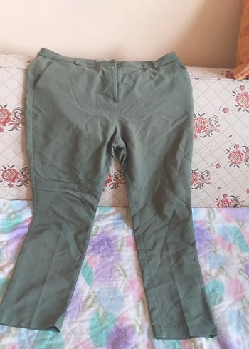 Yeşil Belli Kadın Kumaş Pantolon