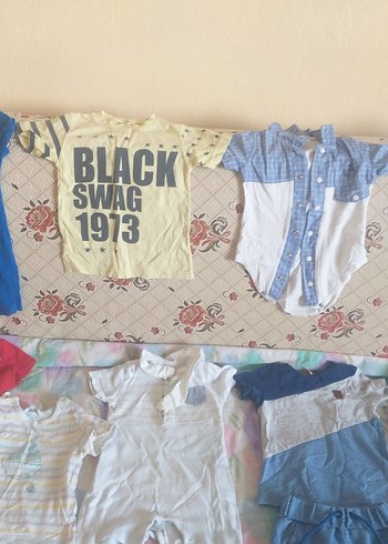 LC Waikiki Renkli Baskılı Kısa Kollu Bebek Takımı