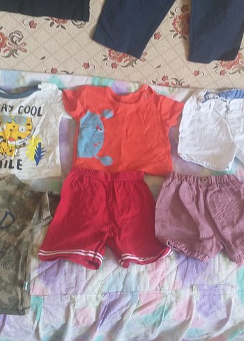 LC Waikiki Renkli Kısa Kollu Bebek Erkek Takımı