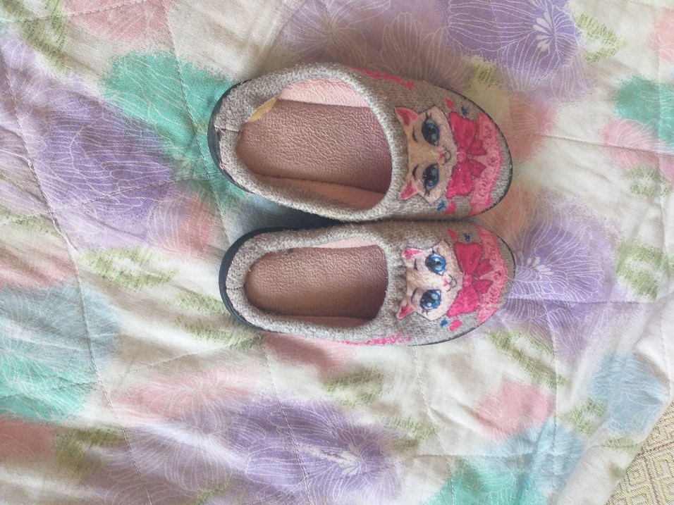 Nakışlı Pembe Kız Çocuk Ev Terliği - Görsel 3