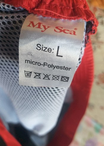 Kırmızı Siyah Erkek Mini Yüzme Şortu - Görsel 2