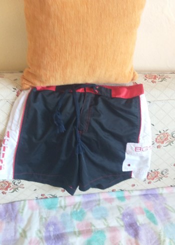 Kırmızı Siyah Erkek Mini Yüzme Şortu - Görsel 3