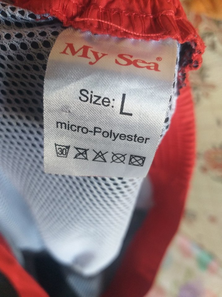 Kırmızı Siyah Erkek Mini Yüzme Şortu - Görsel 2