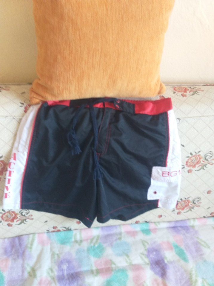 Kırmızı Siyah Erkek Mini Yüzme Şortu - Görsel 3