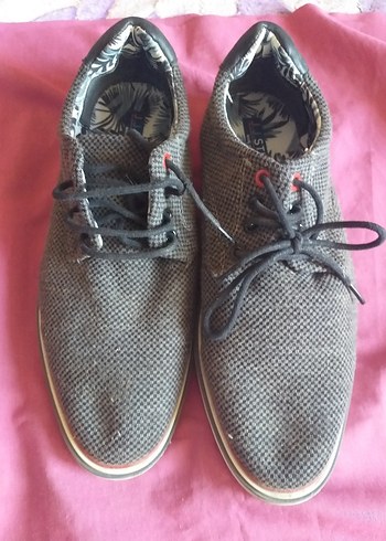 Gri Erkek Günlük Ayakkabı Bağcıkları - Görsel 6