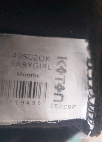 Kız Çocuk Siyah Desenli Rahat Tayt - Görsel 4