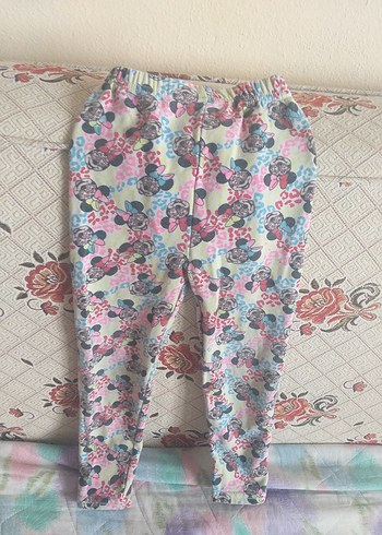 Renkli Baskılı Kız Tayt - Görsel 2