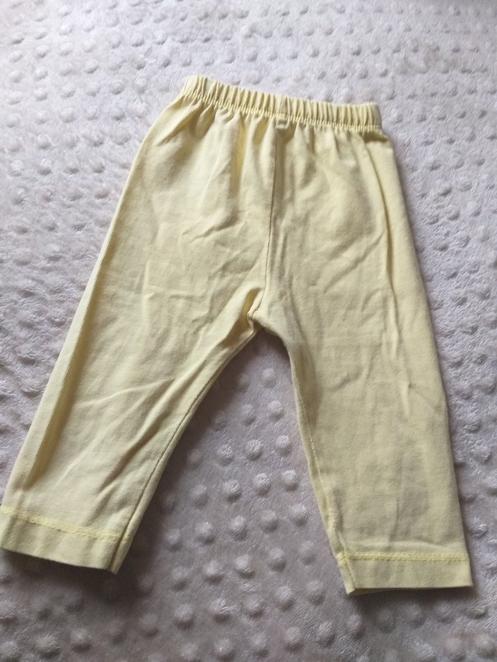 Sarı Pamuklu Kız Çocuk Salaş Tayt - Görsel 2