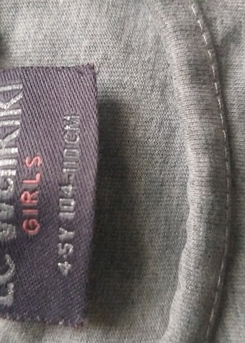 Gri Kız Çocuk Uzun Kollu Baskılı Tişört - Görsel 2