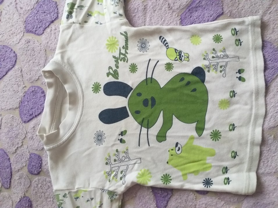 Yeşil Baskılı Çocuk Pijama Takımı - Görsel 2