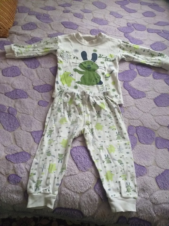Yeşil Baskılı Çocuk Pijama Takımı - Görsel 3