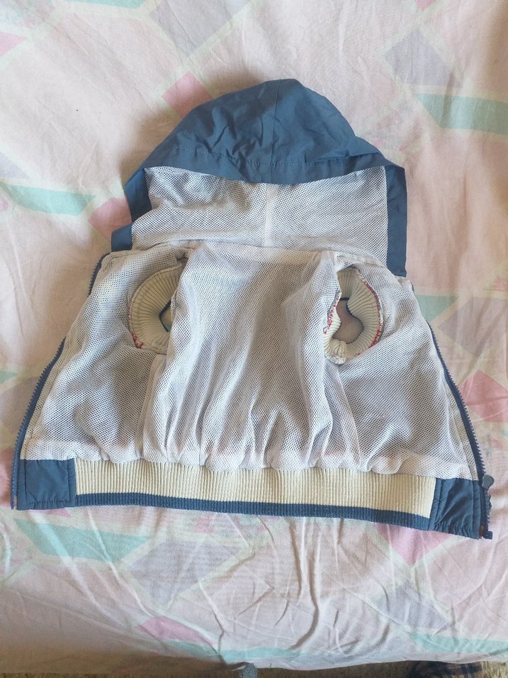 Erkek Çocuk Nakışlı Mavi Ceket - Görsel 3