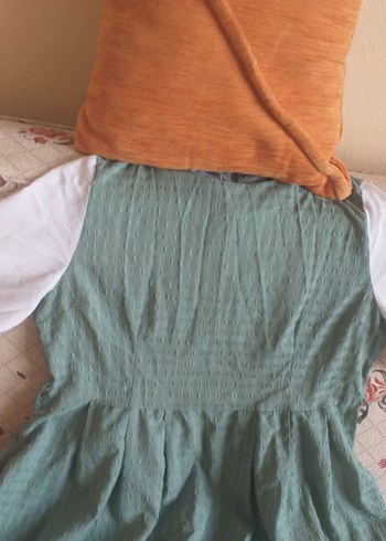 Diğer Nakışlı Uzun Bohem Keten Elbise