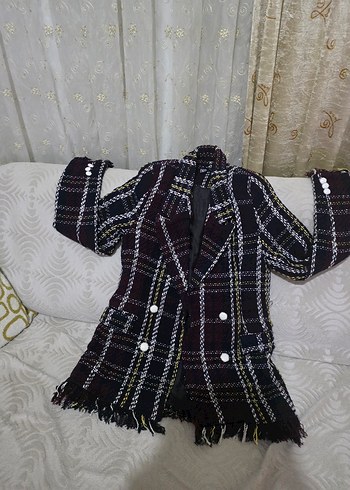 Zara Ekose Desenli Tuvit Ceket Siklik Ve Rahatlik Bir Arada