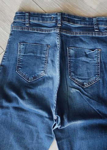 29 Beden lacivert Renk Kadın Mavi Denim Midi Boy Jean
