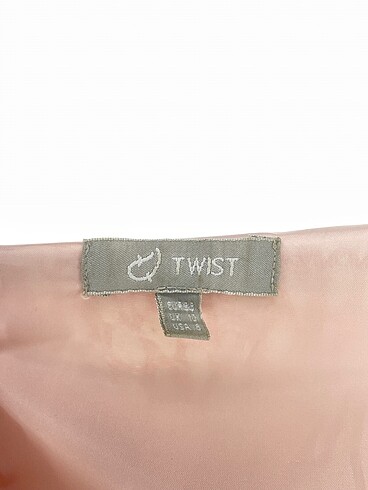 38 Beden pembe Renk Twist Kısa Elbise %70 İndirimli.