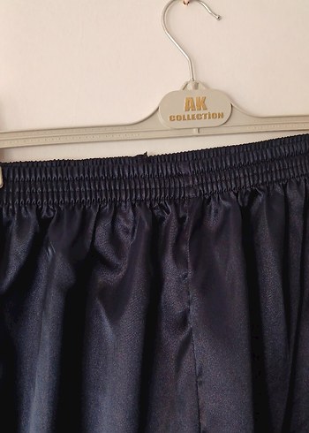 Düğmeli Lacivert Saten Erkek Pijama Takımı - Görsel 6