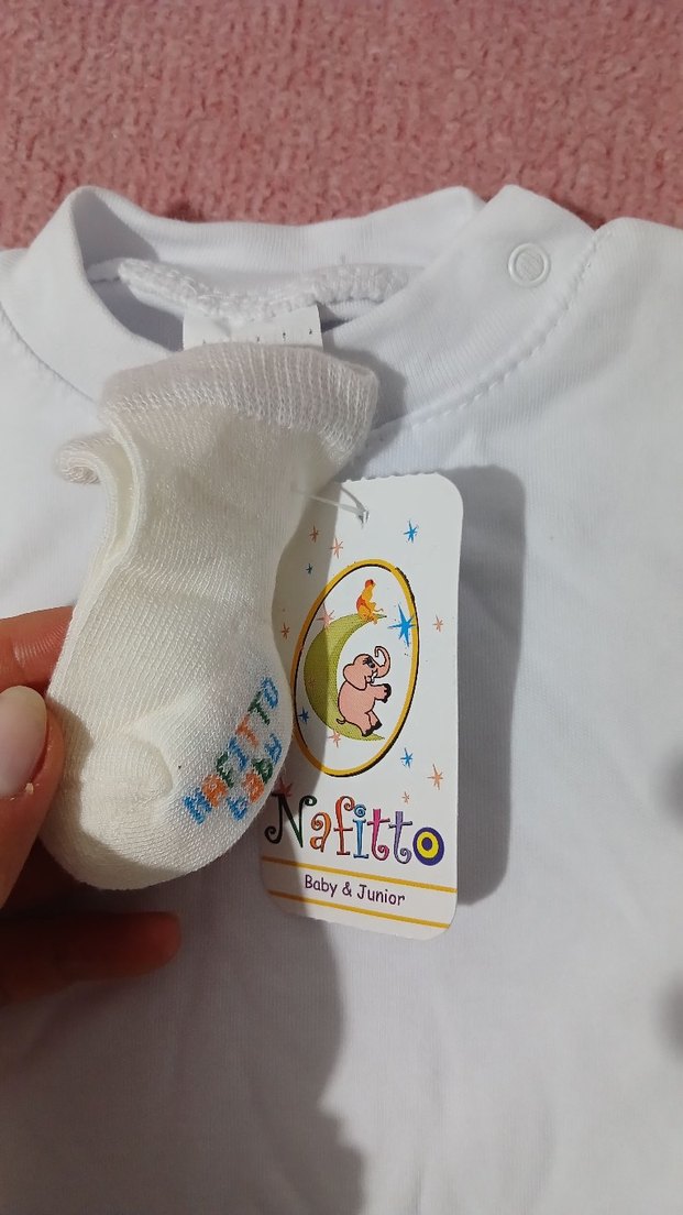 Beyaz Bebek Atlet - Görsel 2