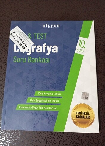 10. sınıf Coğrafya Test Kitabı 