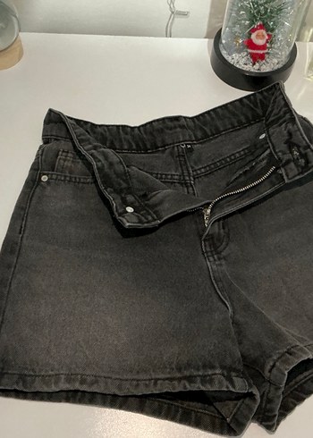 Milla Siyah Yüksek Bel City Boy Kot Şort - Görsel 4