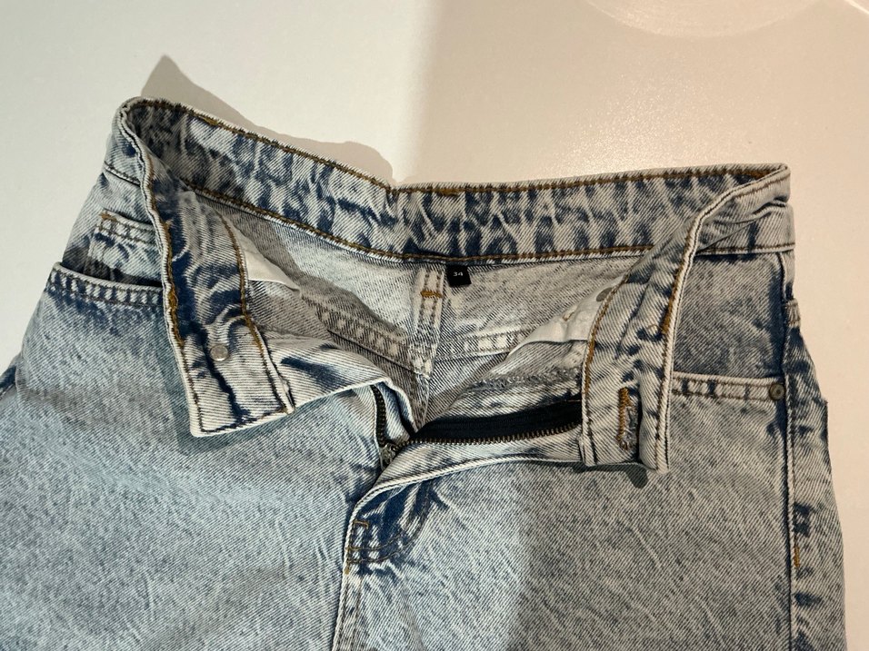 Milla Açık Mavi Yüksek Bel City Boy Kot Şort - Görsel 3