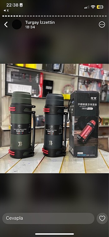 2 litre termos 48 saat sıcak ve soğuk tutar