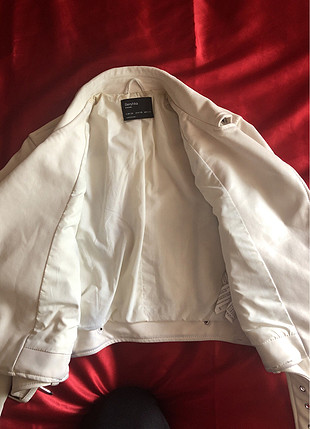 Beyaz Deri Ceket