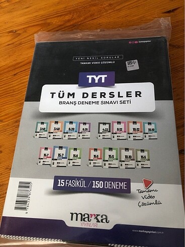 TYT TÜM DERSLER Branş Deneme Sınavı Seti