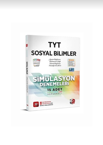 3D Yayınları TYT Sosyal Bilimler Simülasyon Denemeleri 15'li
