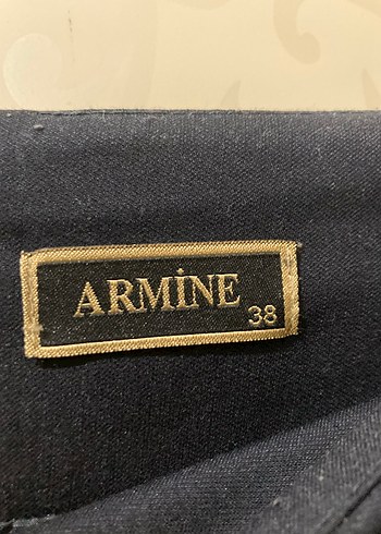 38 Beden Armine Lacivert Uzun Etek