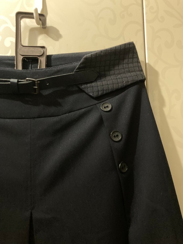 Armine Lacivert Uzun Etek - Görsel 3