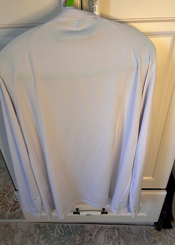 Beyaz Uzun Kollu Kadın spor ceket - Görsel 3