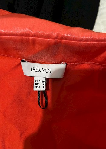 Turuncu Parlak Kadın Tulum - Görsel 3