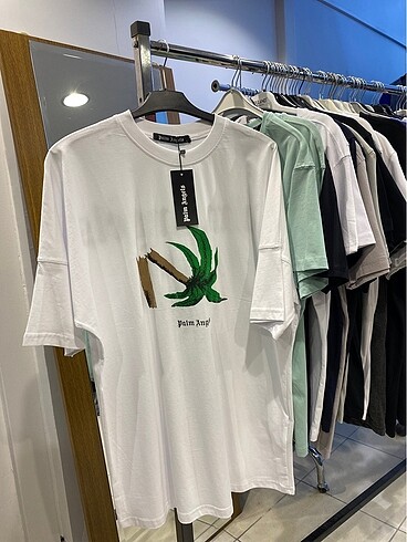 l Beden beyaz Renk Palm Angels Oversize Tişört