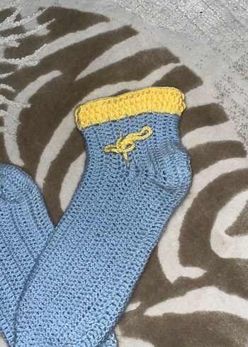 Mavi ve Sarı Erkek Çorabı - Görsel 2