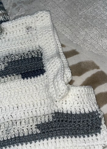 Gri Örgü Kadın Süveter - Görsel 3