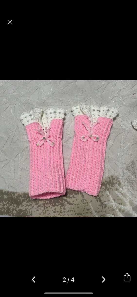 Victorian dönemi Örgü Eldiven - Görsel 4